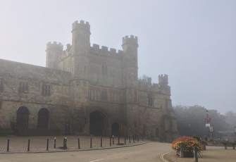 Battle Abbey in mist