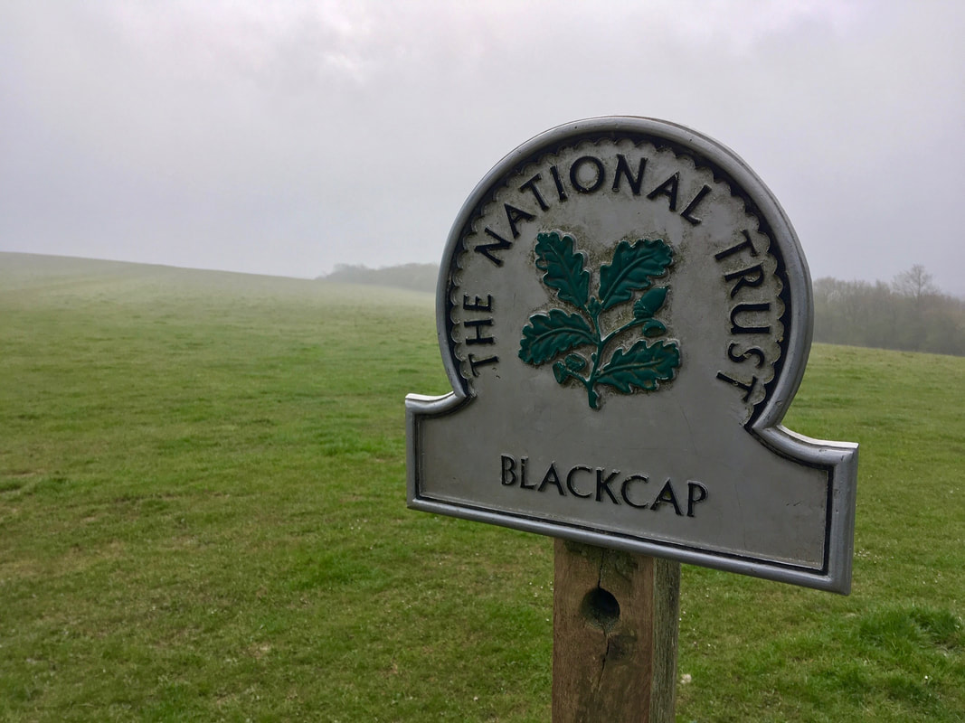 National Trust sign for Blackcap