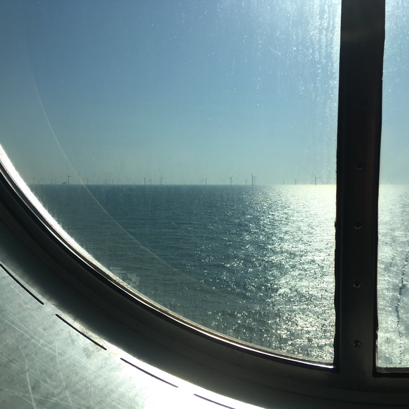 sea through a round window