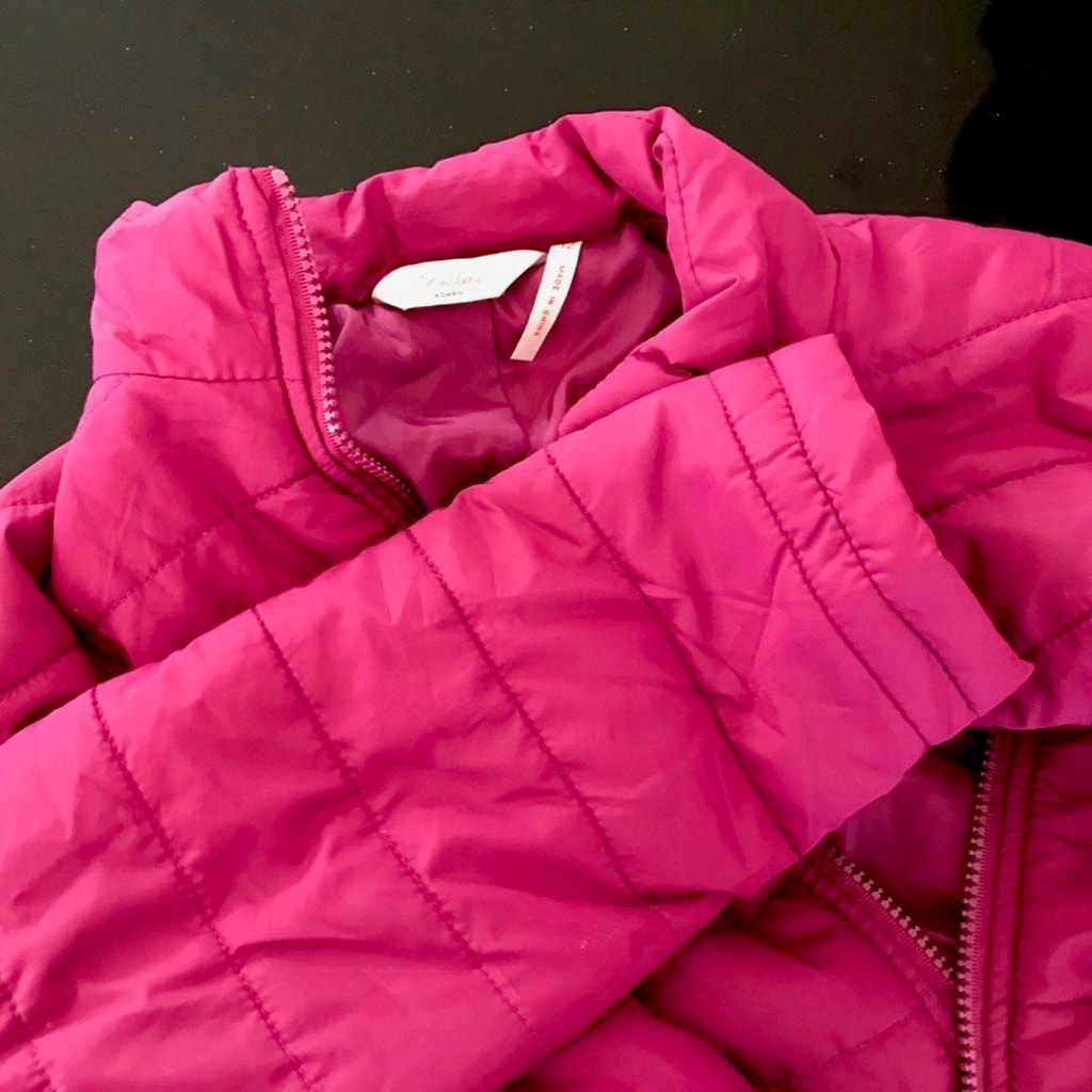 Pinky puffy jacket