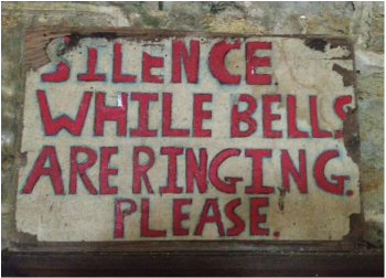 Silence while bells are ringing please