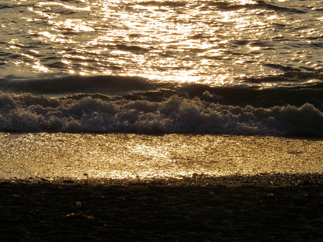 Sun on the sea