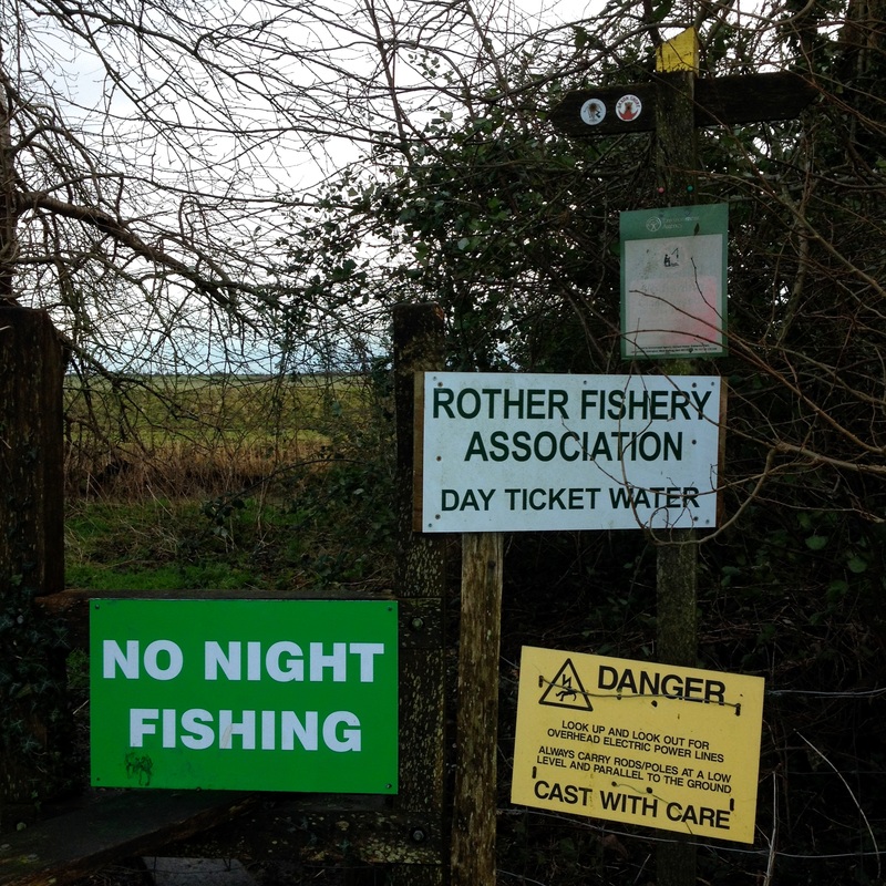 Signs on the canal