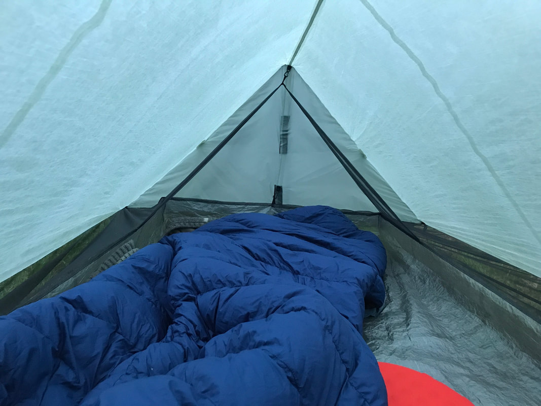interior of tent