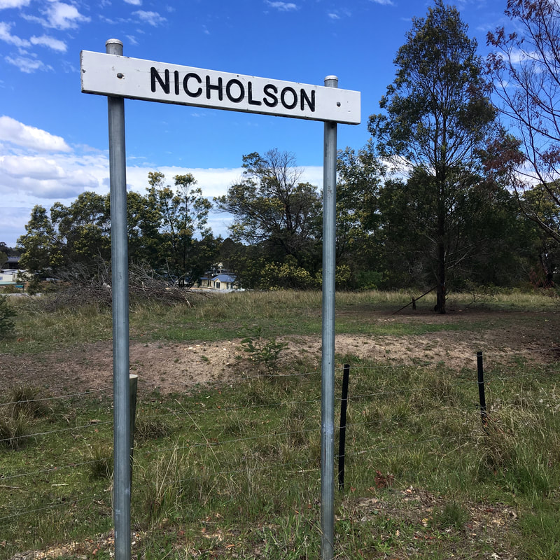 Sign for Nicholson