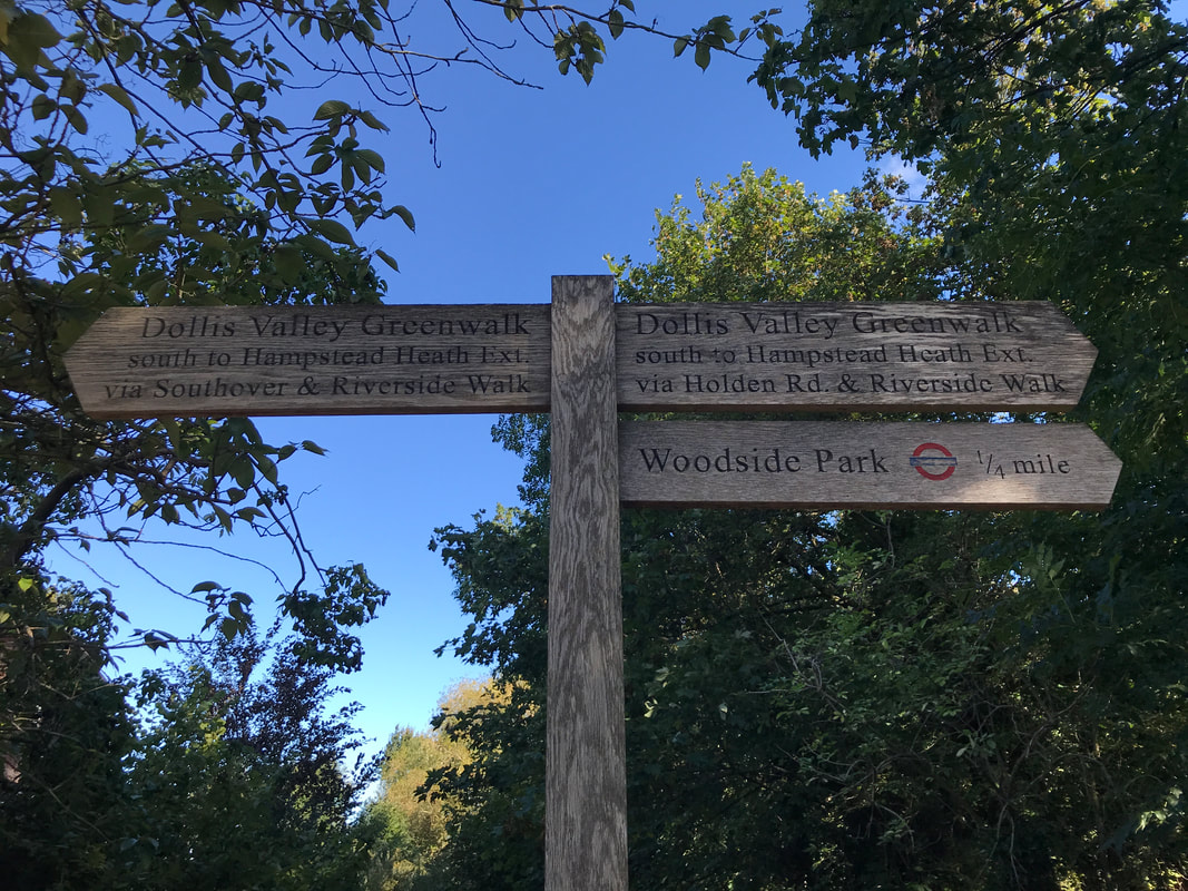 A fingerpost showing multiple options for walking