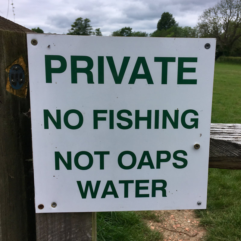 Private, no fishing sign