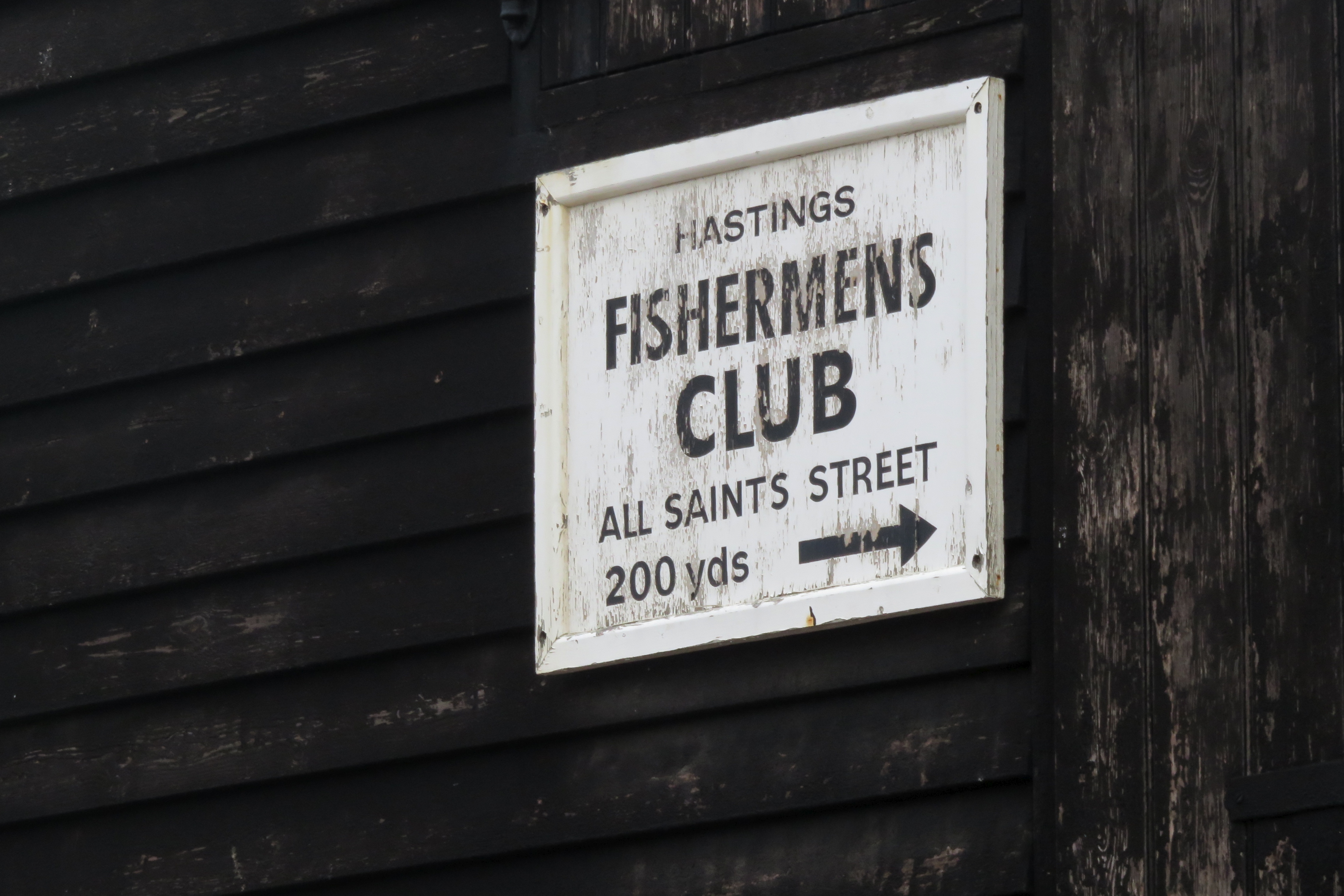 hastings fishermen's club sign
